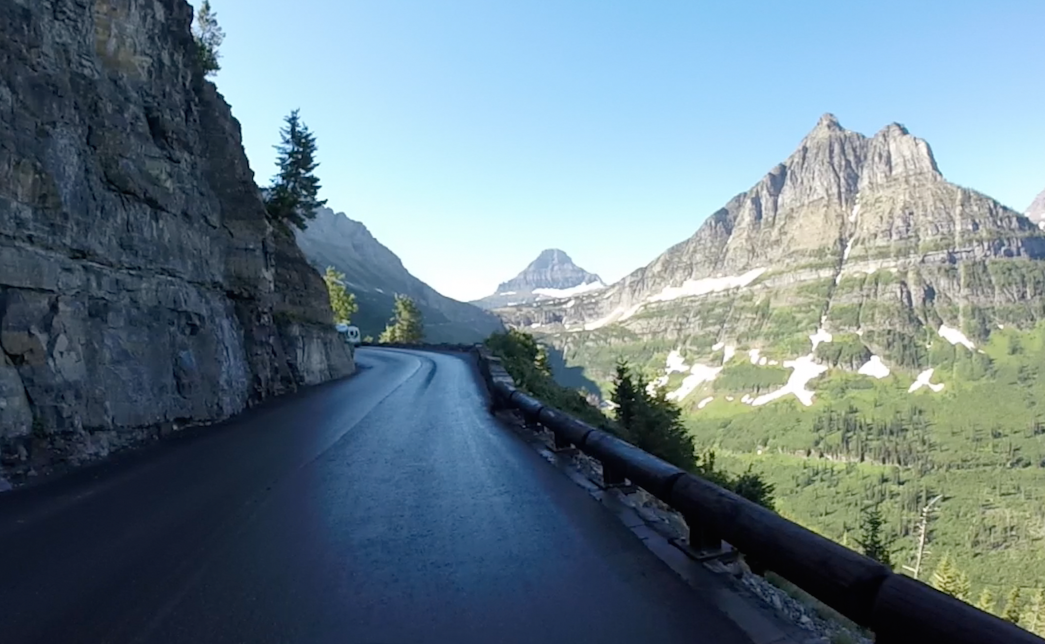 Going to the Sun Road Steep Sheer