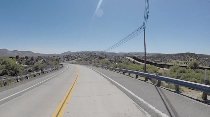 Border Fence (to right of hwy)