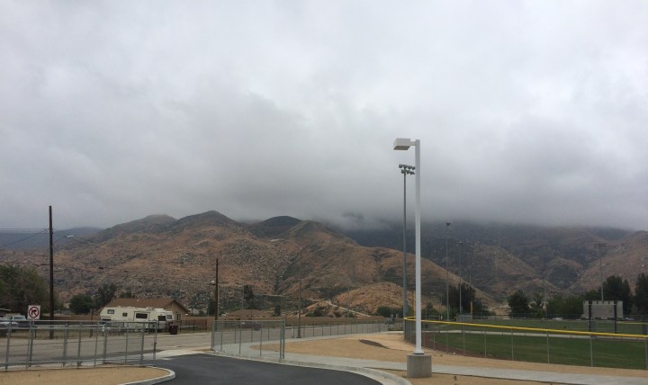 Clouds covering San Jacinto Mountain 