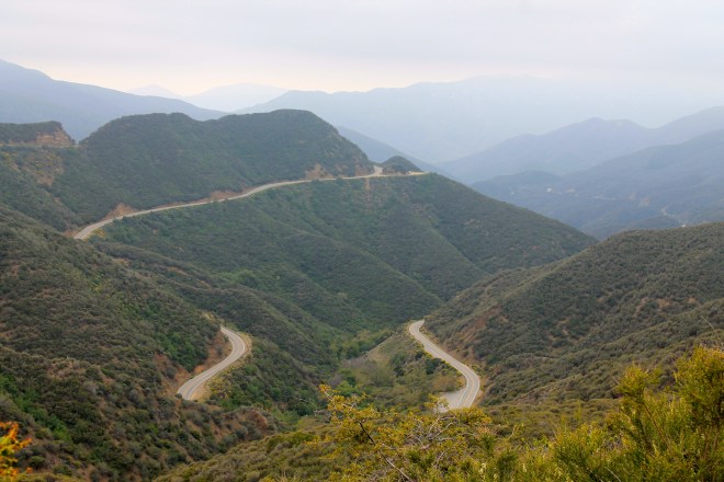 Hwy 33 switchbacks south of Pine Mountain