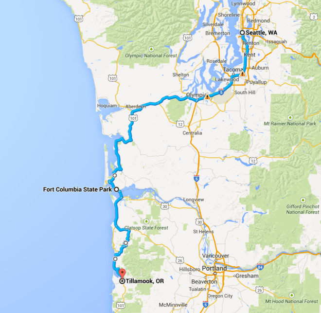 Day 1 route
