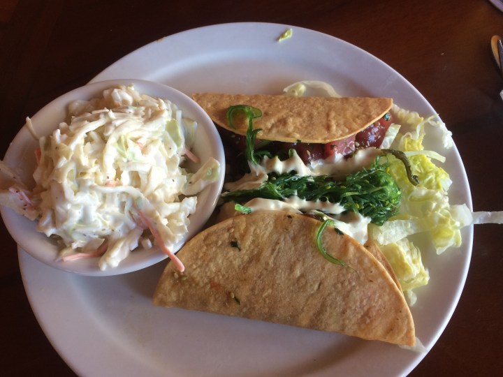 Ahi tuna tacos from The Buzzard's Roost, Key West
