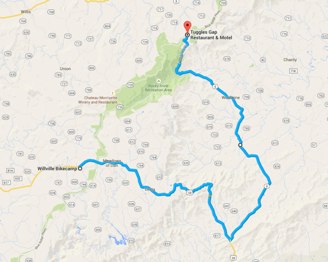 Day 42 Route (to breakfast only)