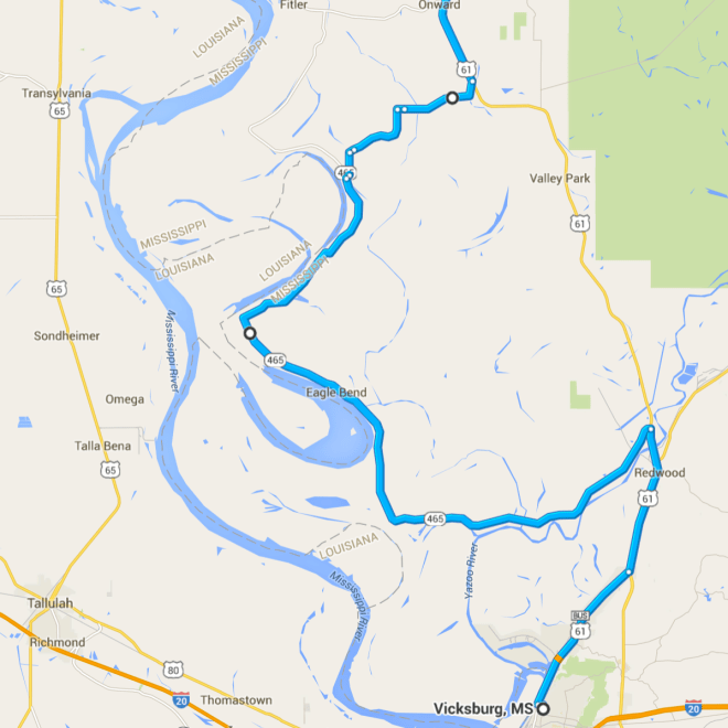 Diversion off Hwy 61 to Hwy 465