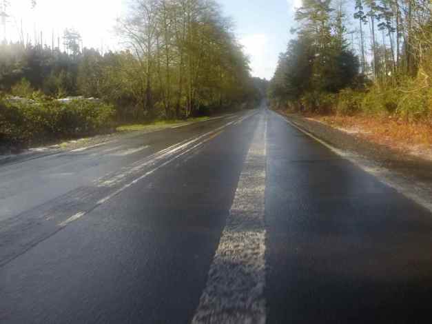 Hail on Three Capes Scenic Drive