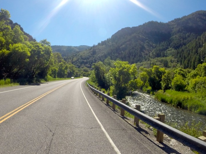 Hwy 89 alongside the Logan River