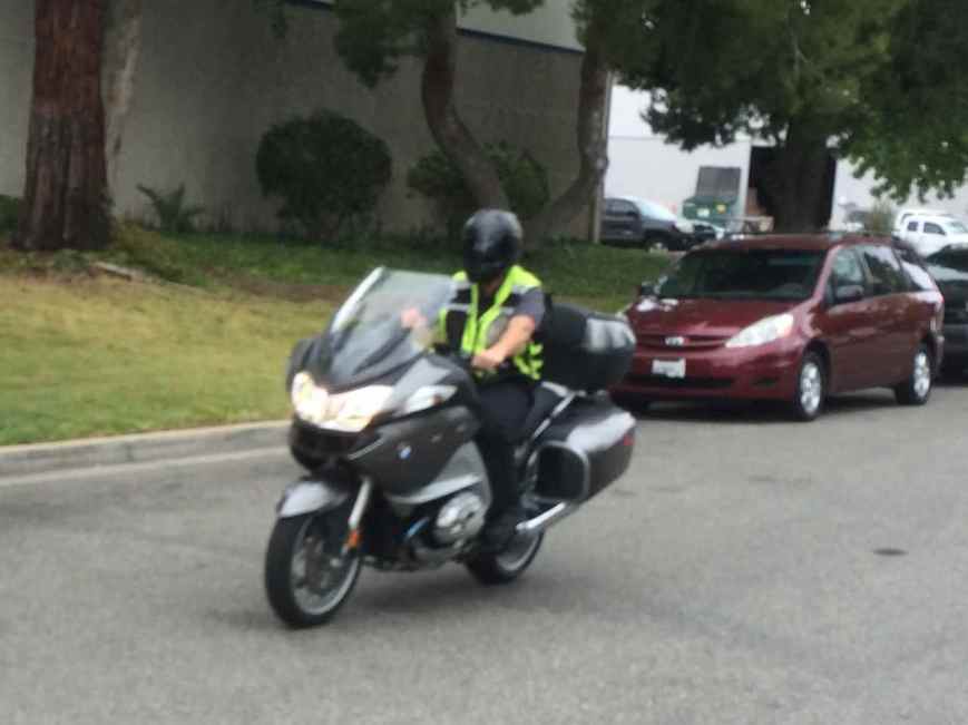 My R1200RT being test ridden