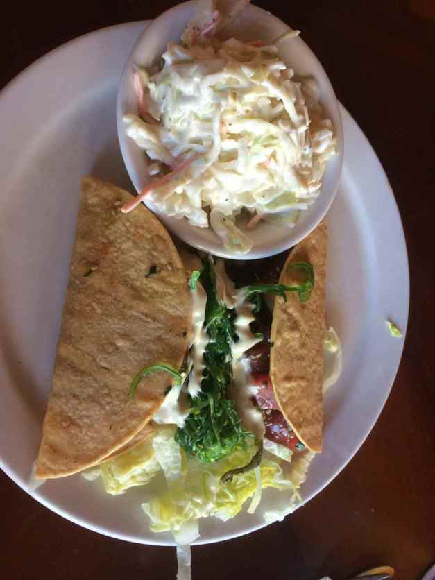 Ahi tuna tacos from The Buzzard's Roost, Key West