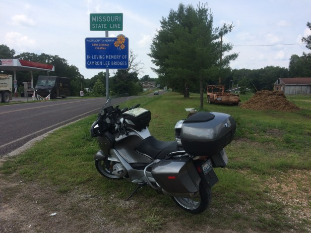 Crossing into Missouri, the final southern state in my tour.