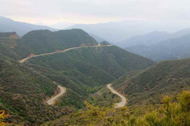 Hwy 33 switchbacks south of Pine Mountain