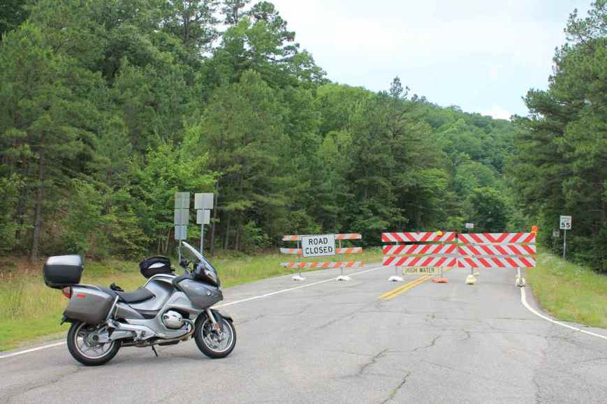 Western half of Talimena Byway closed due to high water