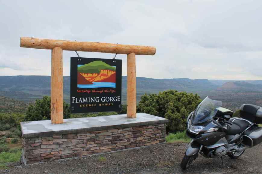 Flaming Gorge scenic viewpoint off Hwy 191