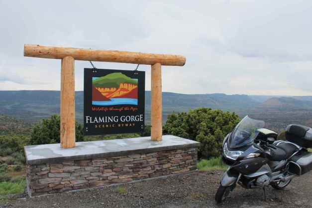 Flaming Gorge scenic viewpoint off Hwy 191