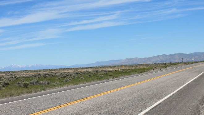 Riding through the Snake River Plateau on Hwy 20
