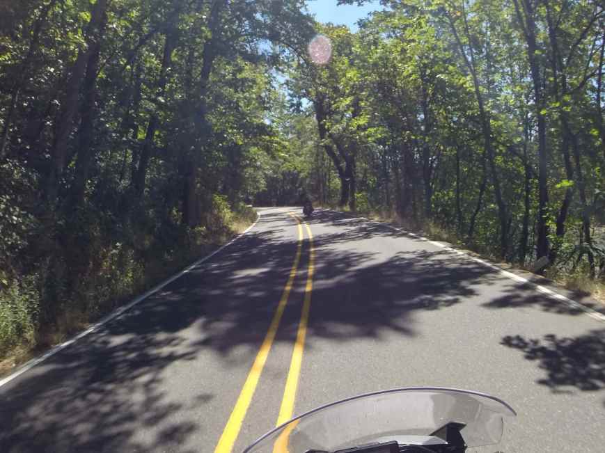 Historic Route 30 along the Columbia River in Oregon.