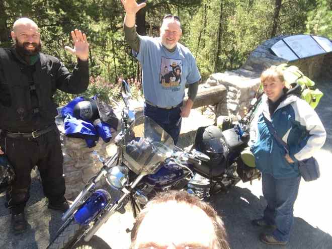 Forrest, Tim, and SueAnn (and my forehead taking up the foreground)
