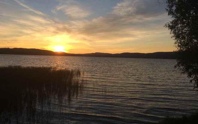 Fraser Lake at Beaumont Provincial Park, BC
