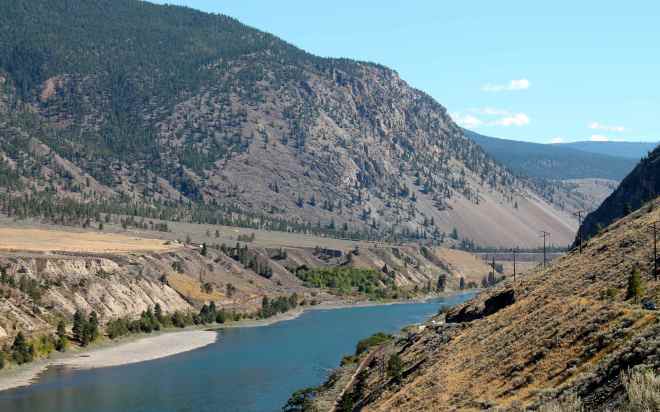 View along Hwy 1, south of Cache Creek