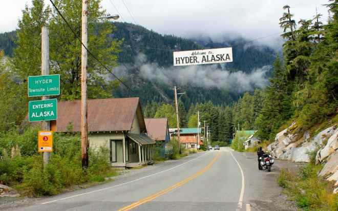 Entering Alaska