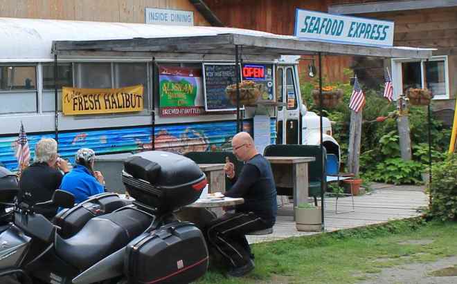 Lunch at the bus