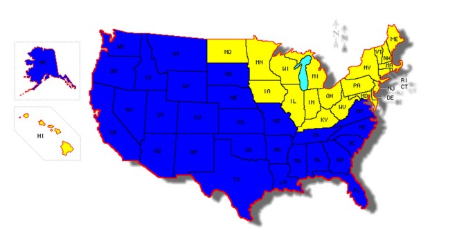 Blue States have been Visited