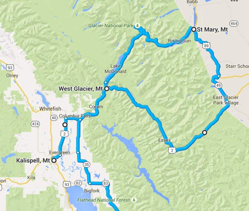 Day 2 Route - close up