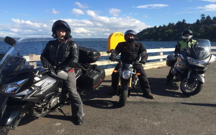Honda Grom (middle) ridden by Forrest