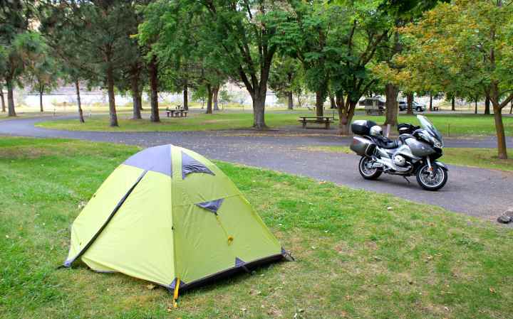 Campsite at Hells Gate State Park