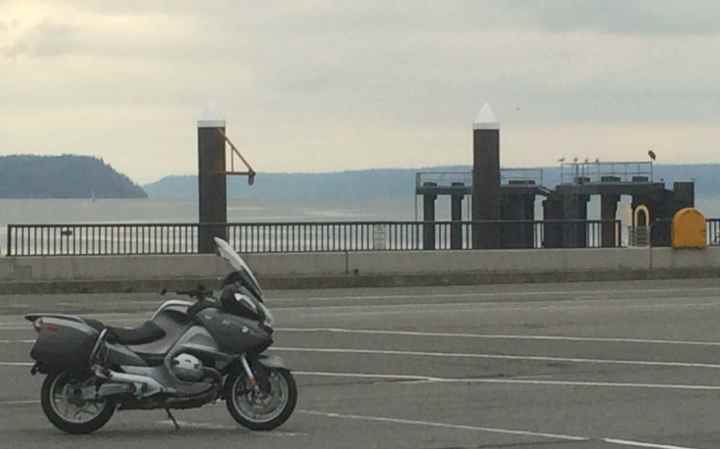 Waiting for the ferry in Clinton, WA