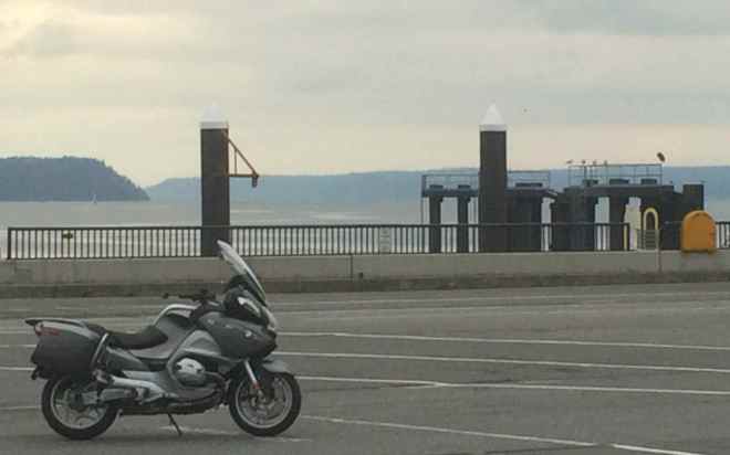 Waiting for the ferry in Clinton, WA