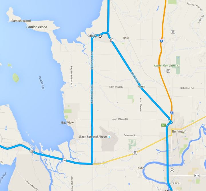 Route Close up