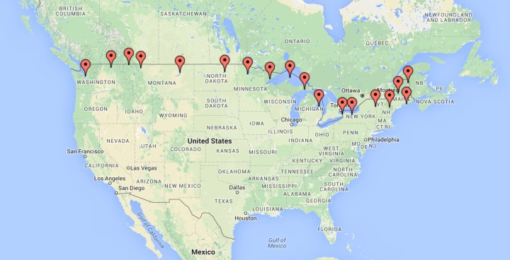 Northern States Tour - Northern Leg zmap