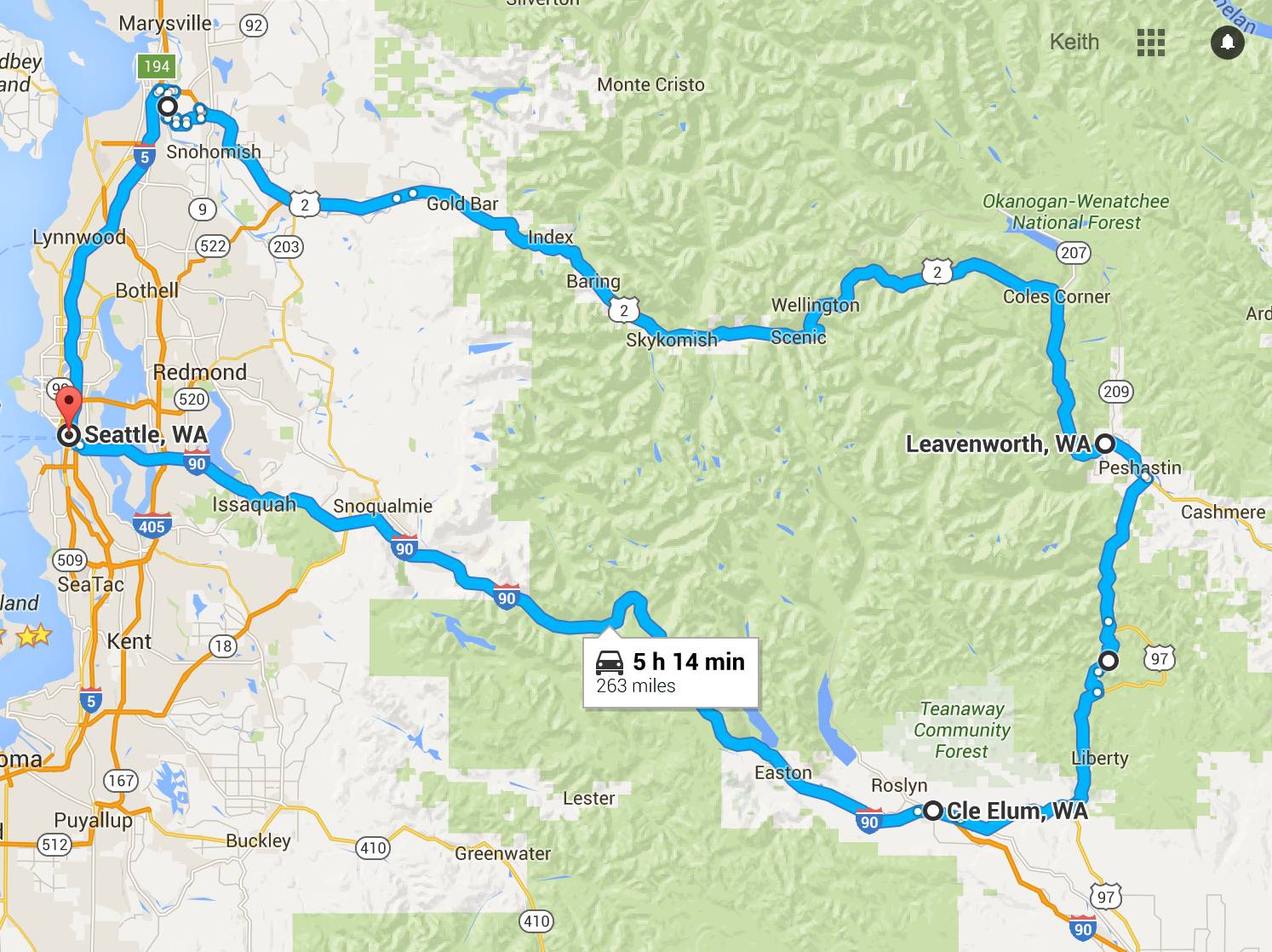 Old Blewett Pass Hwy Loop