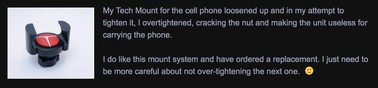Techmount quote from blog