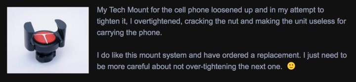 Techmount quote from blog