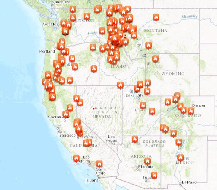Western US Large Forest Fires