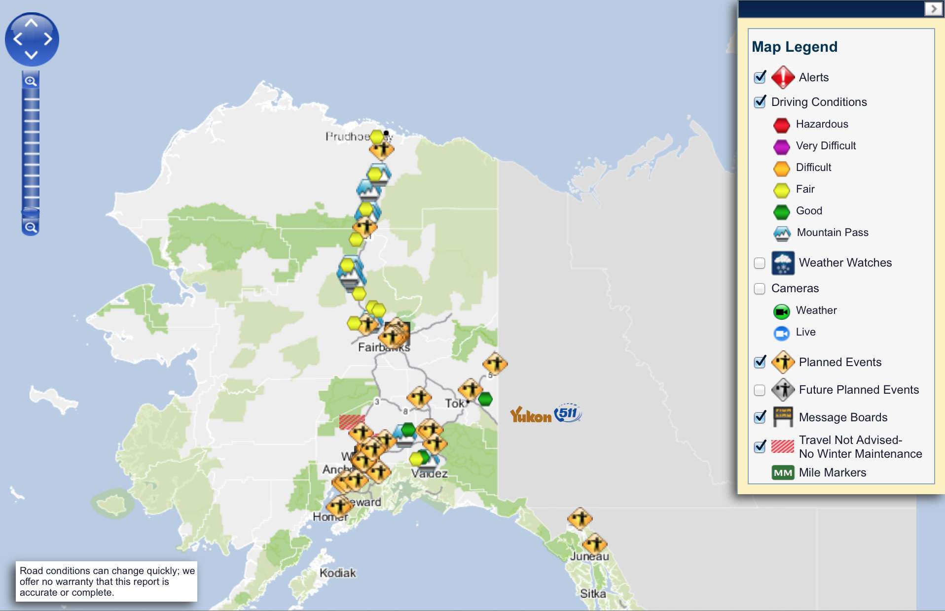 511 Alaska Map