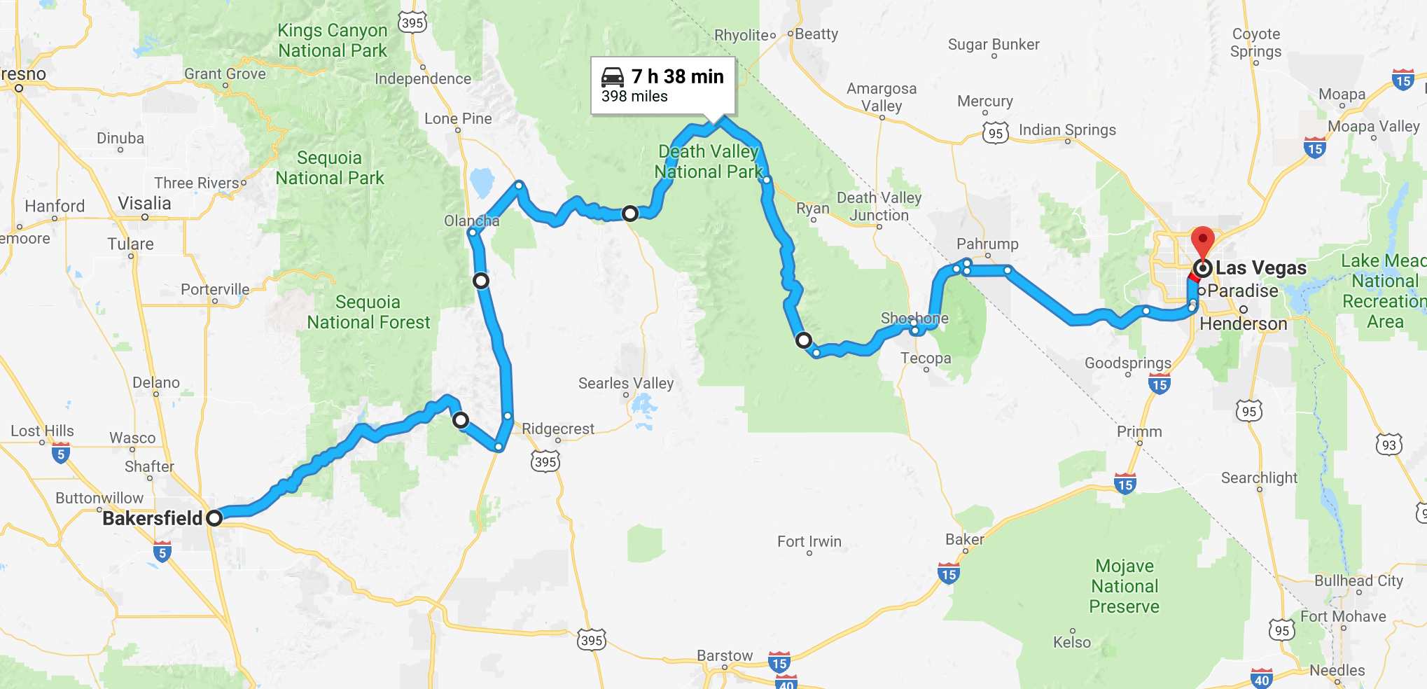 Day 9 route