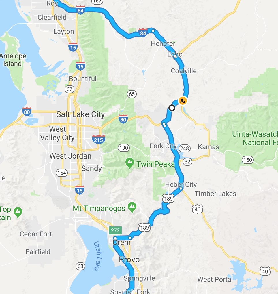 route close-up